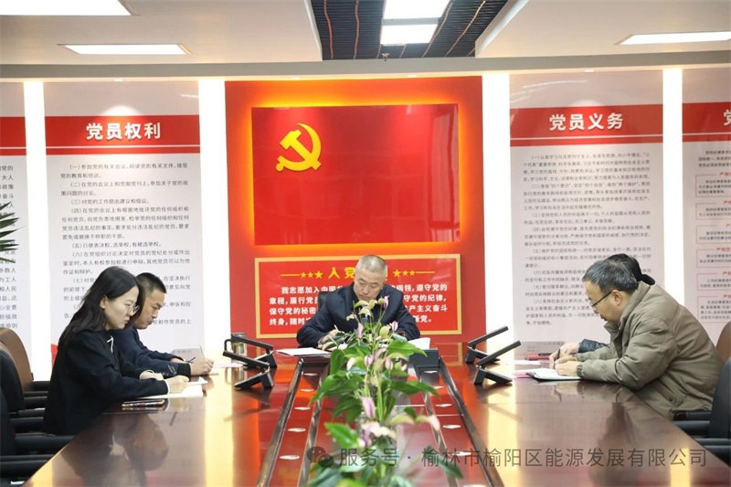 榆陽(yáng)區能源發(fā)展有限公司黨支部預備黨員轉正大會(huì )圓滿(mǎn)落幕